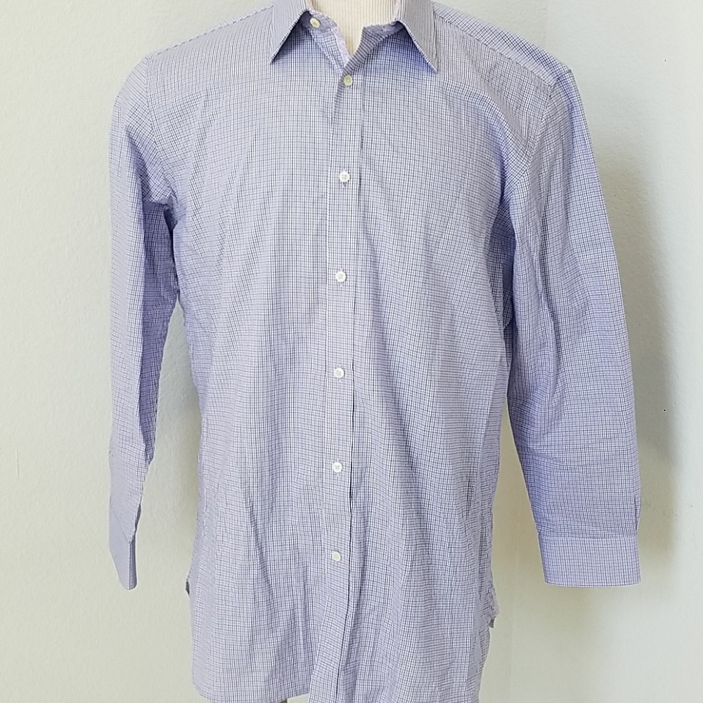 Ted Baker Mens Blue Purple Dress Shirt 32/33